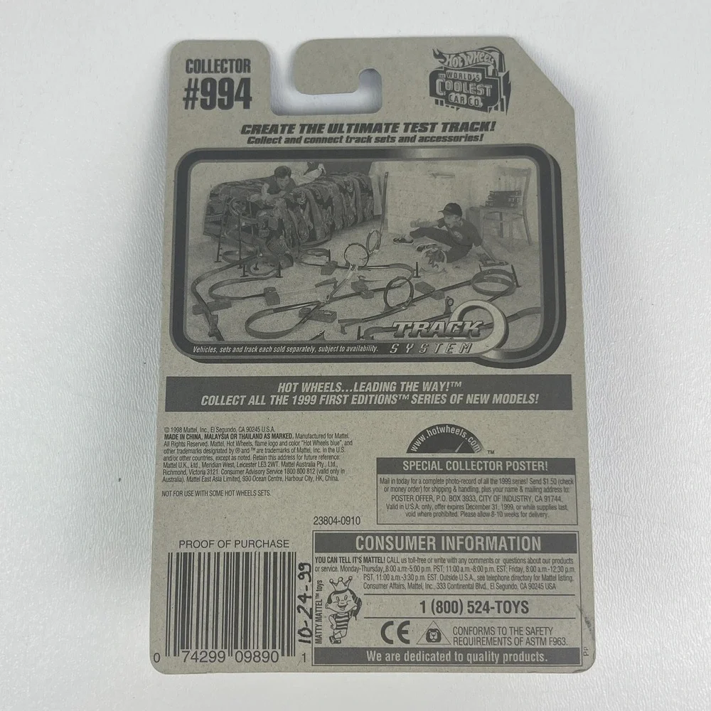 Hot Wheels Way 2 Fast Collector 994 Black Gold Silver Hot Rod